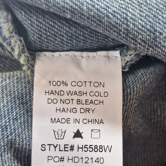 Denim Ruffle Kids Jacket - Picture 5 of 7